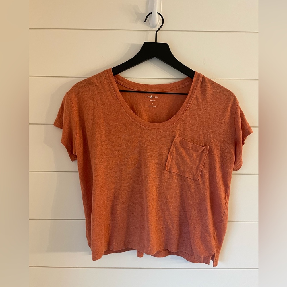 Loft Women’s XS Burnt Orange Cropped T-Shirt